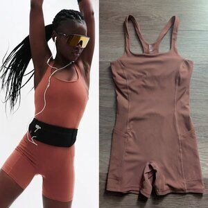 NEW Free People Movement | Never Better Runsie In Sequoia Brown